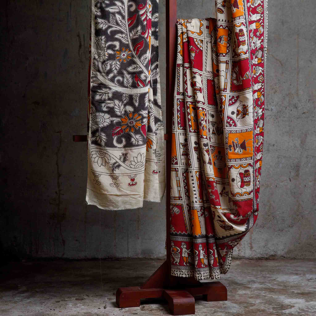 Kalamkari Silk Saree