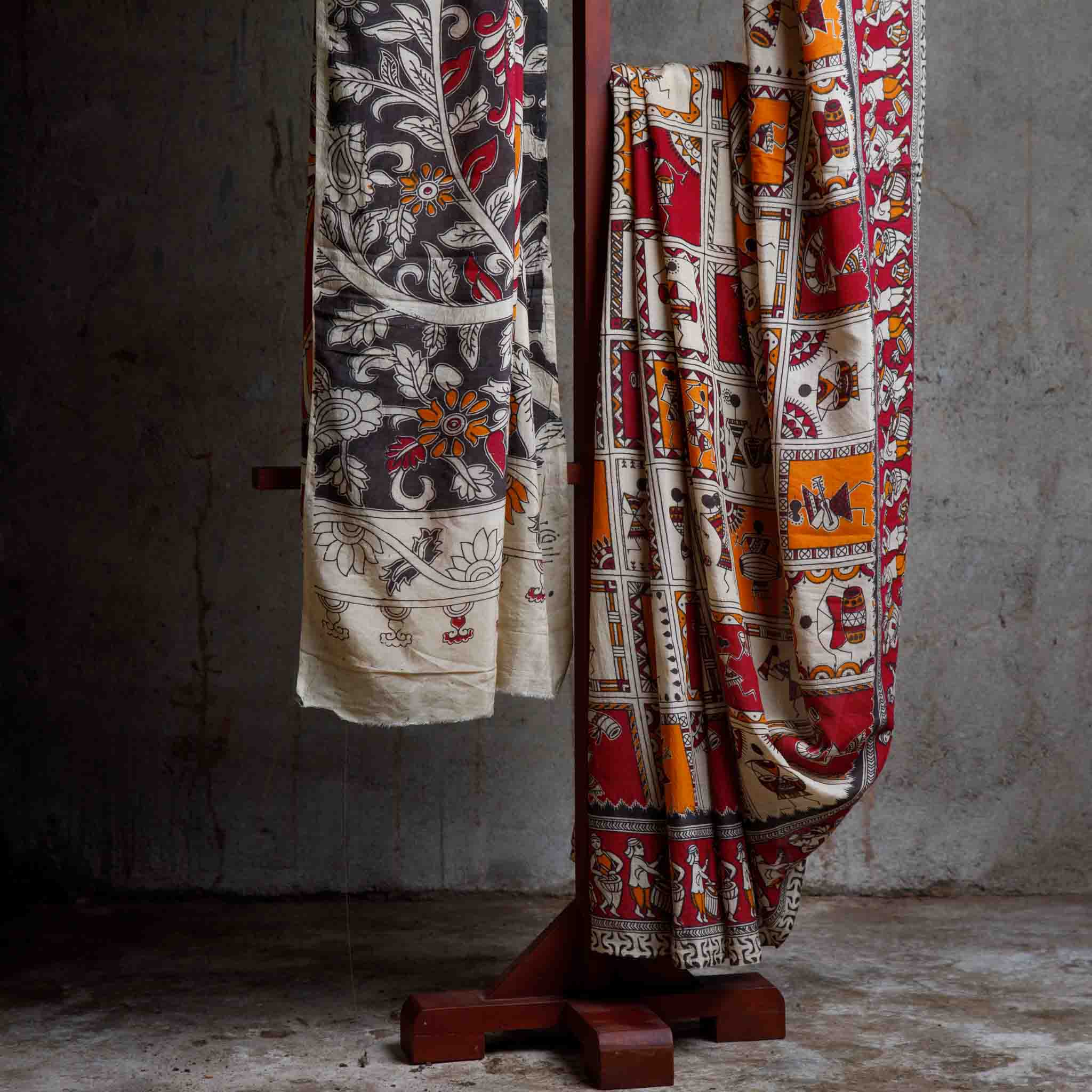 Kalamkari Silk Saree