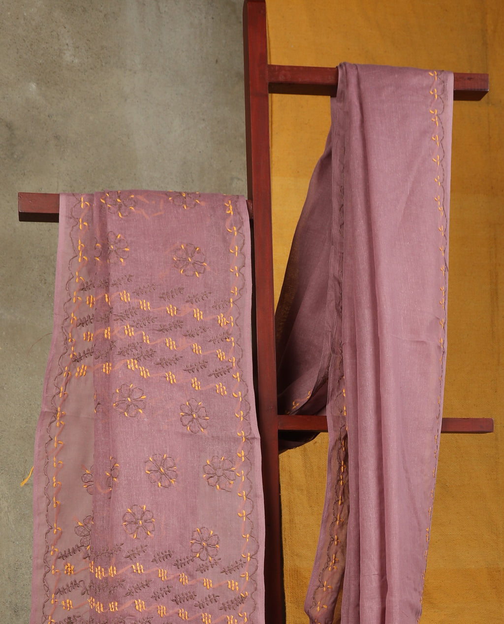 Chikkankari Shadow-work saree