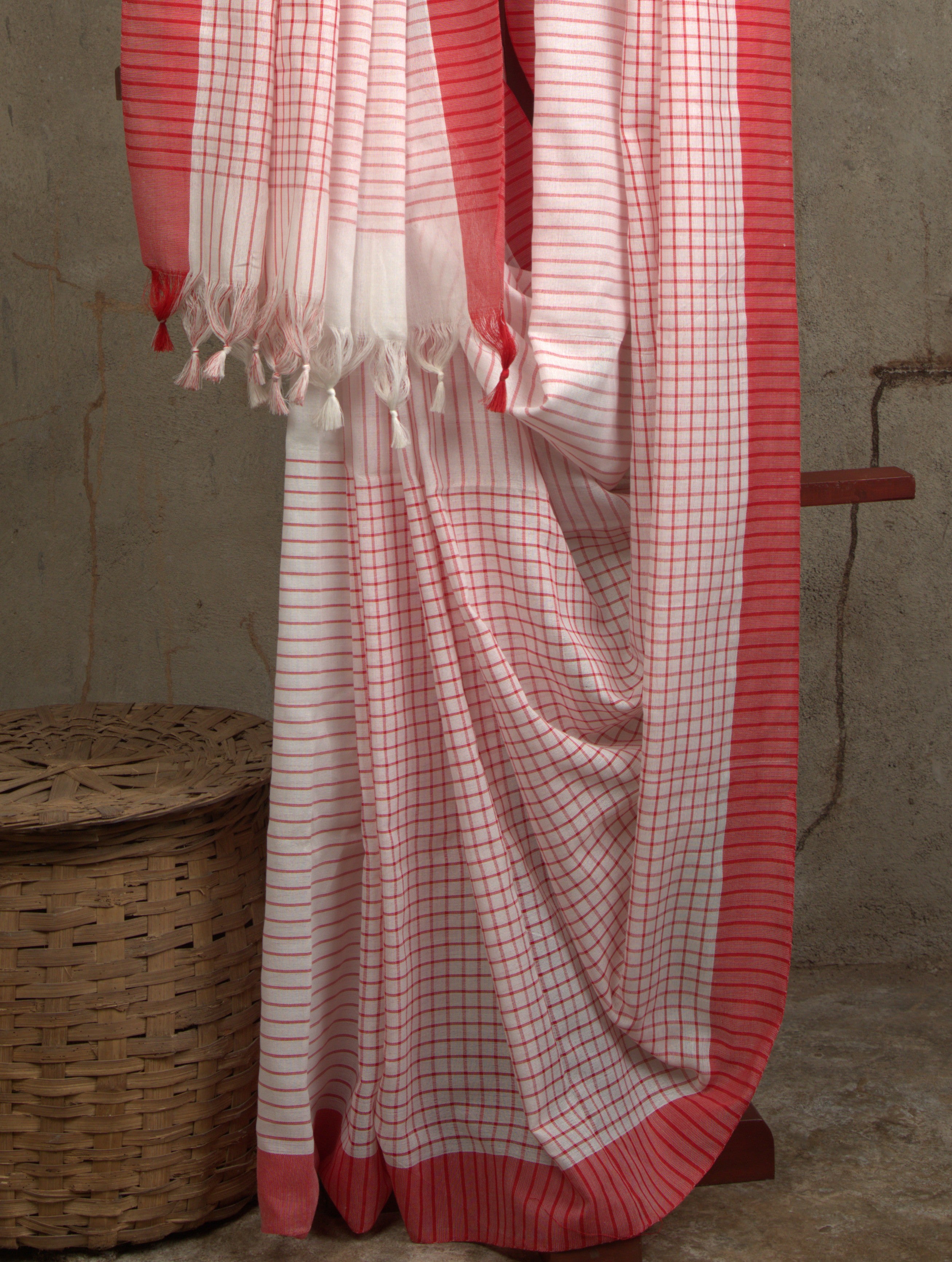 Bengal Cotton Saree (check)