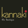 Logo of kannaki the boutique on a black background